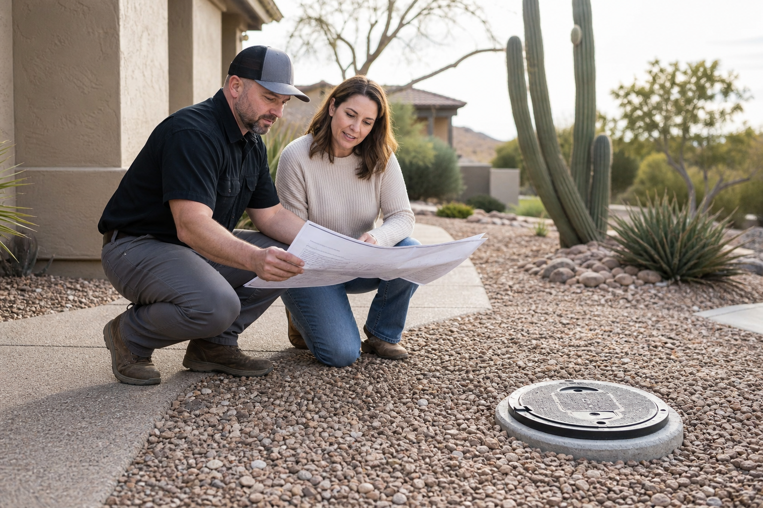 Contact Us About Your Sewer Line Project editorial illustration