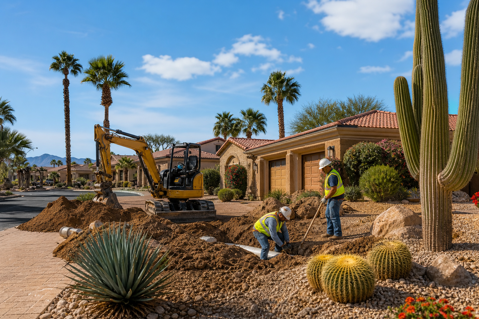 Sewer Line Repair & Replacement Serving Sun Lakes, AZ editorial illustration