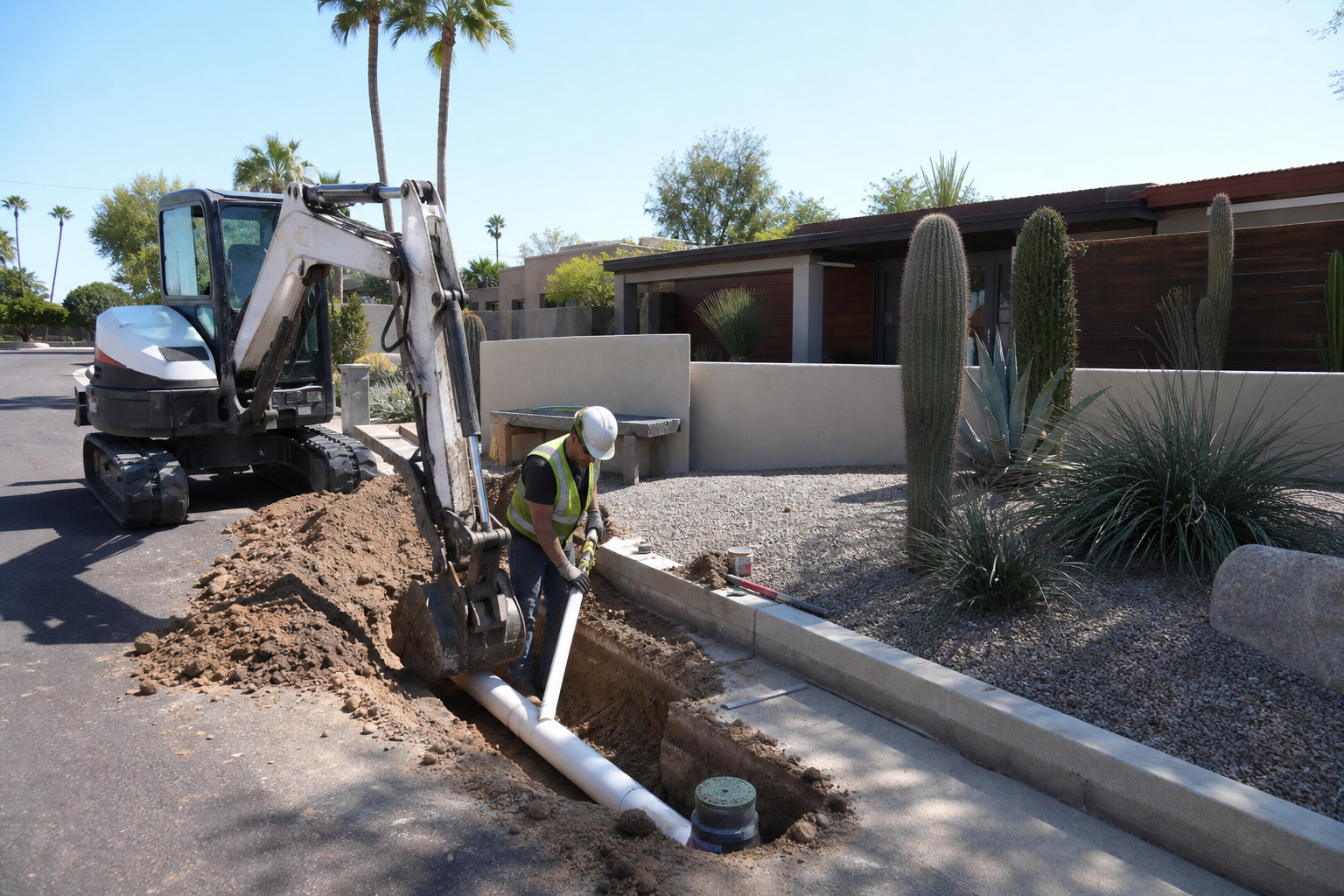Tempe, AZ Sewer Line Repair and Replacement Services editorial illustration