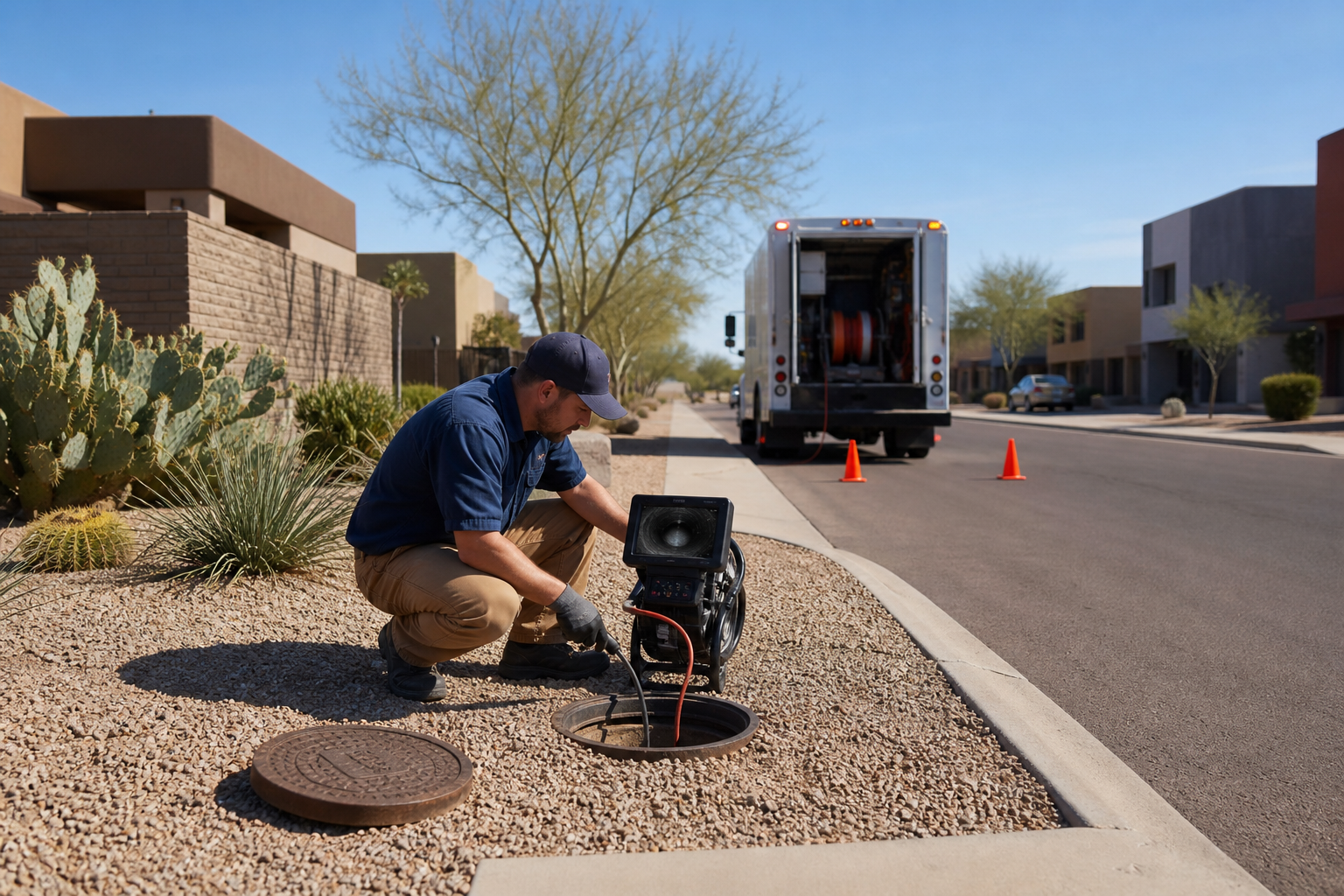 Sewer Camera Inspection and Repair in Tolleson, AZ editorial illustration