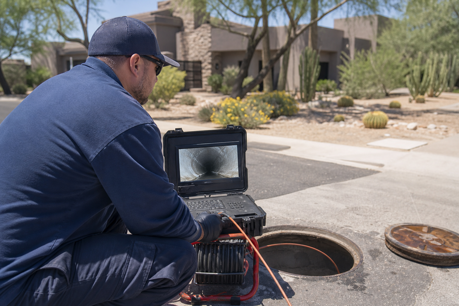 Sewer camera inspections in Scottsdale